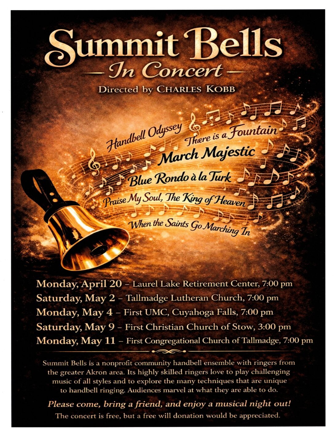 Summit Bells at First Christian Church May 9